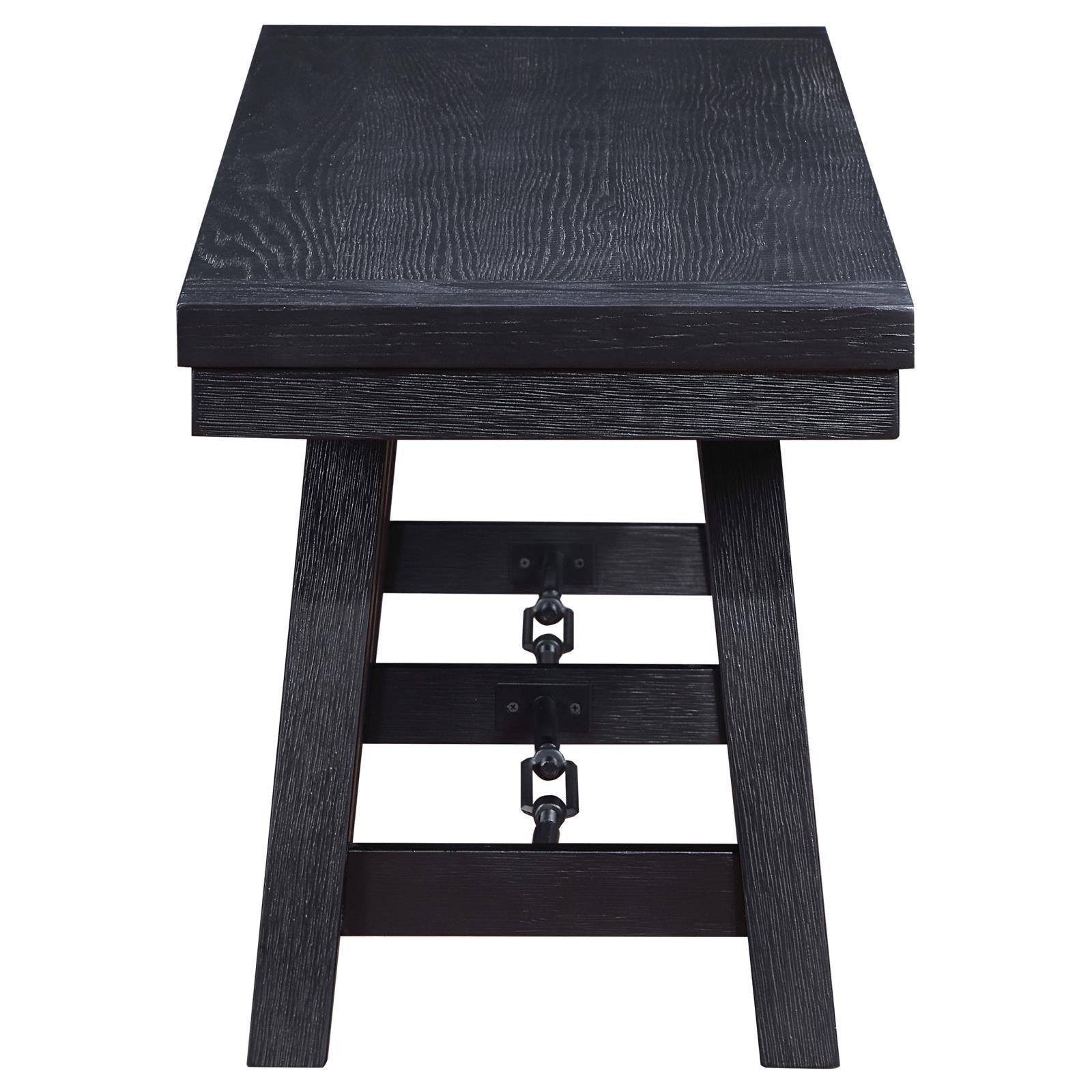 Newport Trestle Dining Bench Black 108146 [ETA: 4/1/2024] - Ella Furniture