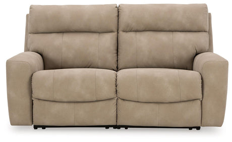 Next-Gen DuraPella Sand 2-Piece Power Reclining Sectional Loveseat - Ella Furniture