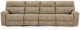 Next-Gen Durapella Sand 4-Piece Power Reclining Sectional view 2