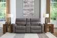 Next-Gen DuraPella Slate 3-Piece Power Reclining Sectional Loveseat with Console - Ella Furniture