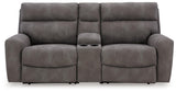 Next-Gen DuraPella Slate 3-Piece Power Reclining Sectional Loveseat with Console - Ella Furniture