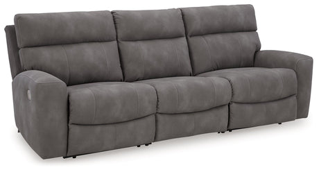 Next-Gen DuraPella Slate 3-Piece Power Reclining Sectional Sofa - Ella Furniture