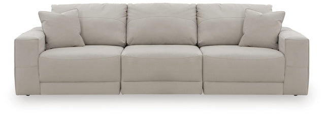 Next-Gen Gaucho Gray Microfiber 3-Piece Sectional Sofa from Ella Furniture