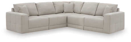 Next-Gen Gaucho Gray Microfiber 5-Piece Sectional view 2