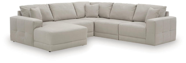 Next-Gen Gaucho Gray Microfiber 5-Piece Sectional with Chaise from Ella Furniture