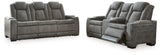 Next-gen Slate Durapella Sofa And Loveseat PKG013056 - 2200415 | 2200418 - Ella Furniture