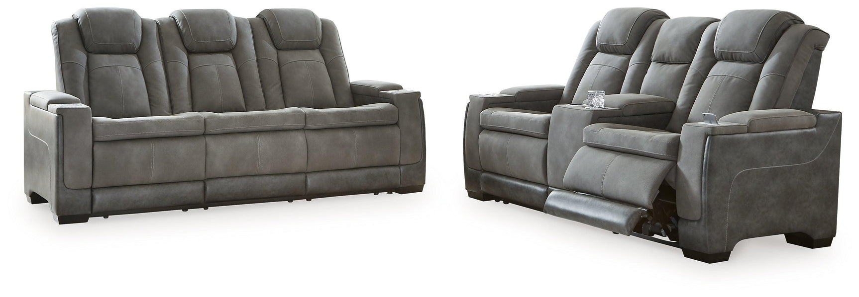 Next-gen Slate Durapella Sofa And Loveseat PKG013056 - 2200415 | 2200418 - Ella Furniture