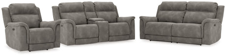 Next-gen Slate Durapella Sofa, Loveseat And Recliner - Ella Furniture