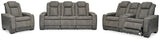 Next-gen Slate Durapella Sofa, Loveseat And Recliner PKG013057 - 2200415 | 2200418 | 2200413 - Ella Furniture