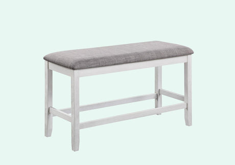 Nina Chalk-Gray Modern Traditional Wood Rectangular Counter Height Dining Room Set - Ella Furniture