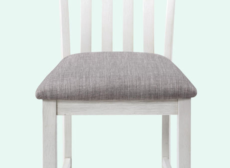 Nina Chalk-Gray Modern Traditional Wood Rectangular Counter Height Dining Room Set - Ella Furniture