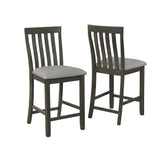 Nina Gray Counter Modern Traditional Wood Rectangular Height Set - Ella Furniture