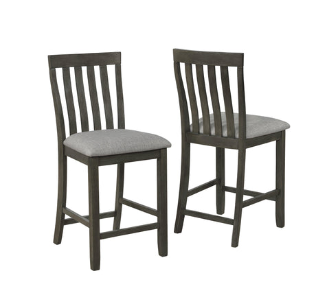 Nina Gray Counter Modern Traditional Wood Rectangular Height Set - Ella Furniture
