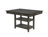Nina Gray Counter Modern Traditional Wood Rectangular Height Set - Ella Furniture