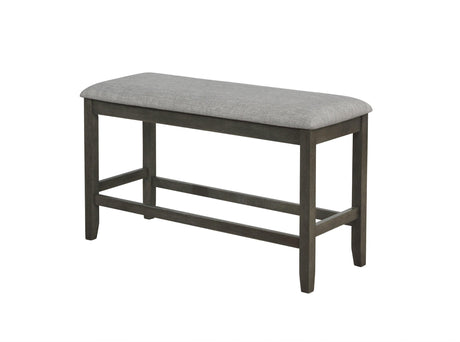 Nina Gray Counter Modern Traditional Wood Rectangular Height Set - Ella Furniture