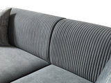 Vivian Gray Velvet Sofa 89" & Loveseat 69"
