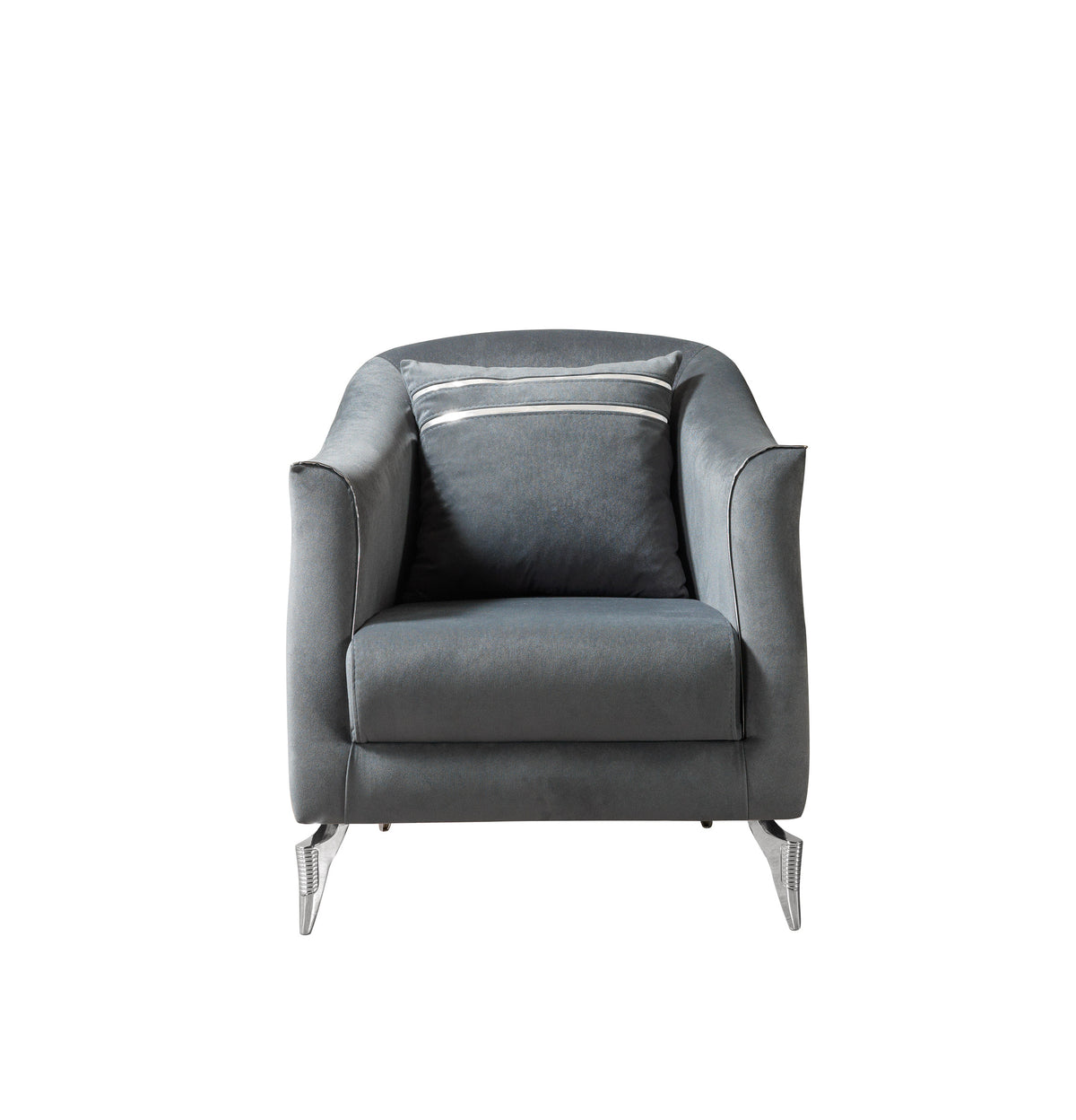 Vivian Gray Velvet Sofa 89" & Loveseat 69"