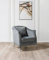 Vivian Gray Velvet Chair