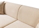 Vivian Ivory Velvet Sofa 89" & Loveseat 69"
