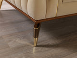 Vivian Ivory Velvet Sofa 89" & Loveseat 69"
