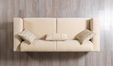 Vivian Ivory Velvet Sofa 89" & Loveseat 69"