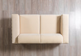 Vivian Ivory Velvet Sofa 89" & Loveseat 69"