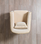 Vivian Ivory Velvet Sofa 89" & Loveseat 69"