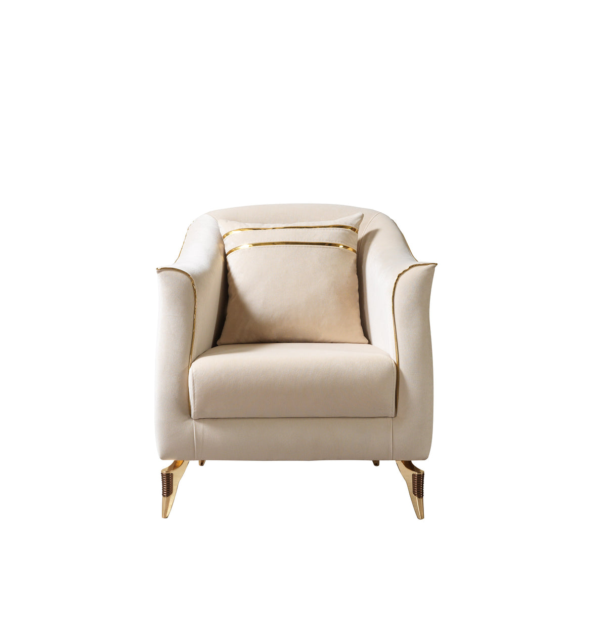 Vivian Ivory Velvet Chair