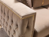 Vivian Coffee Velvet Sofa 89" & Loveseat 69"