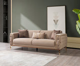 Vivian Coffee Velvet Sofa 89" & Loveseat 69"
