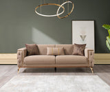 Vivian Coffee Velvet Sofa 89" & Loveseat 69"