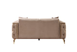 Vivian Coffee Velvet Sofa 89" & Loveseat 69"