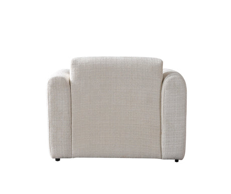 Yulia Ivory Boucle Chair view 8
