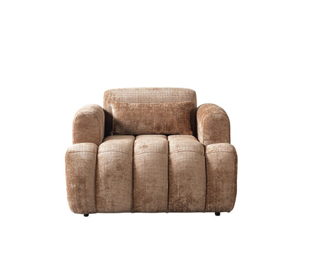 Yulia Coffee Boucle Chair view 4
