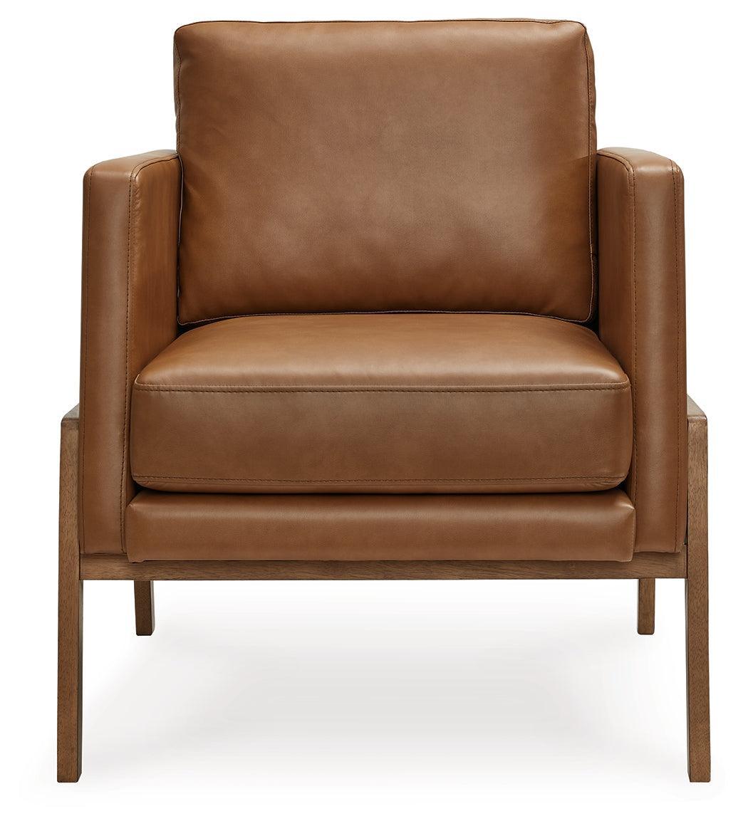 Numund Caramel Accent Chair - Ella Furniture