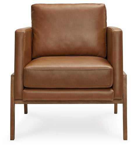 Numund Caramel Accent Chair - Ella Furniture