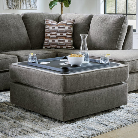 O'phannon Putty 2-Piece Sectional With Ottoman - Ella Furniture