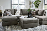 O'phannon Putty 2-Piece Sectional With Ottoman - Ella Furniture