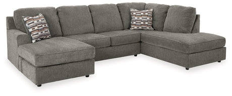 O'phannon Putty 2-Piece Sectional With Ottoman - Ella Furniture