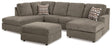 O'phannon Putty 2-Piece Sectional With Ottoman PKG014856 - 29402S2 | 2940211 - Ella Furniture