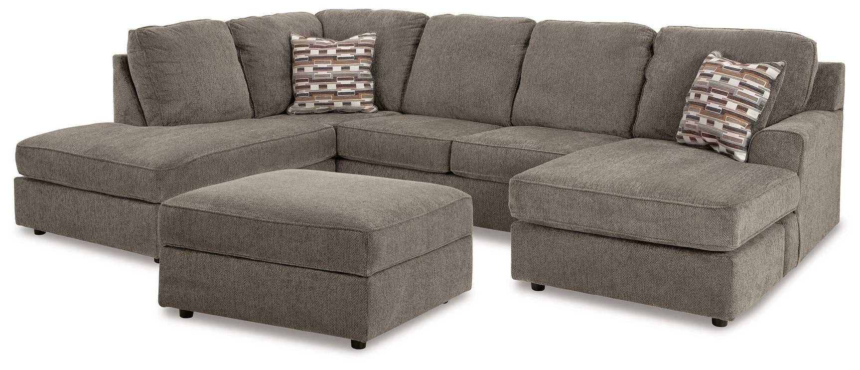 O'phannon Putty 2-Piece Sectional With Ottoman PKG014856 - 29402S2 | 2940211 - Ella Furniture