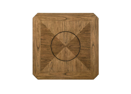 Oakly Brown Modern Solid Wood And Veneers Round Counter Height Dining Room Set - Ella Furniture