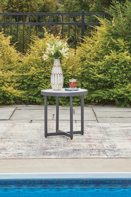 Ocean Beach Gray Outdoor End Table from Ella Furniture