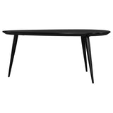 ODESSA COLLECTION Odessa Triangular Solid Wood Coffee Table Black 707918 - Ella Furniture