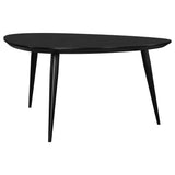 ODESSA COLLECTION Odessa Triangular Solid Wood Coffee Table Black 707918 - Ella Furniture
