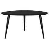 ODESSA COLLECTION Odessa Triangular Solid Wood Coffee Table Black 707918 - Ella Furniture