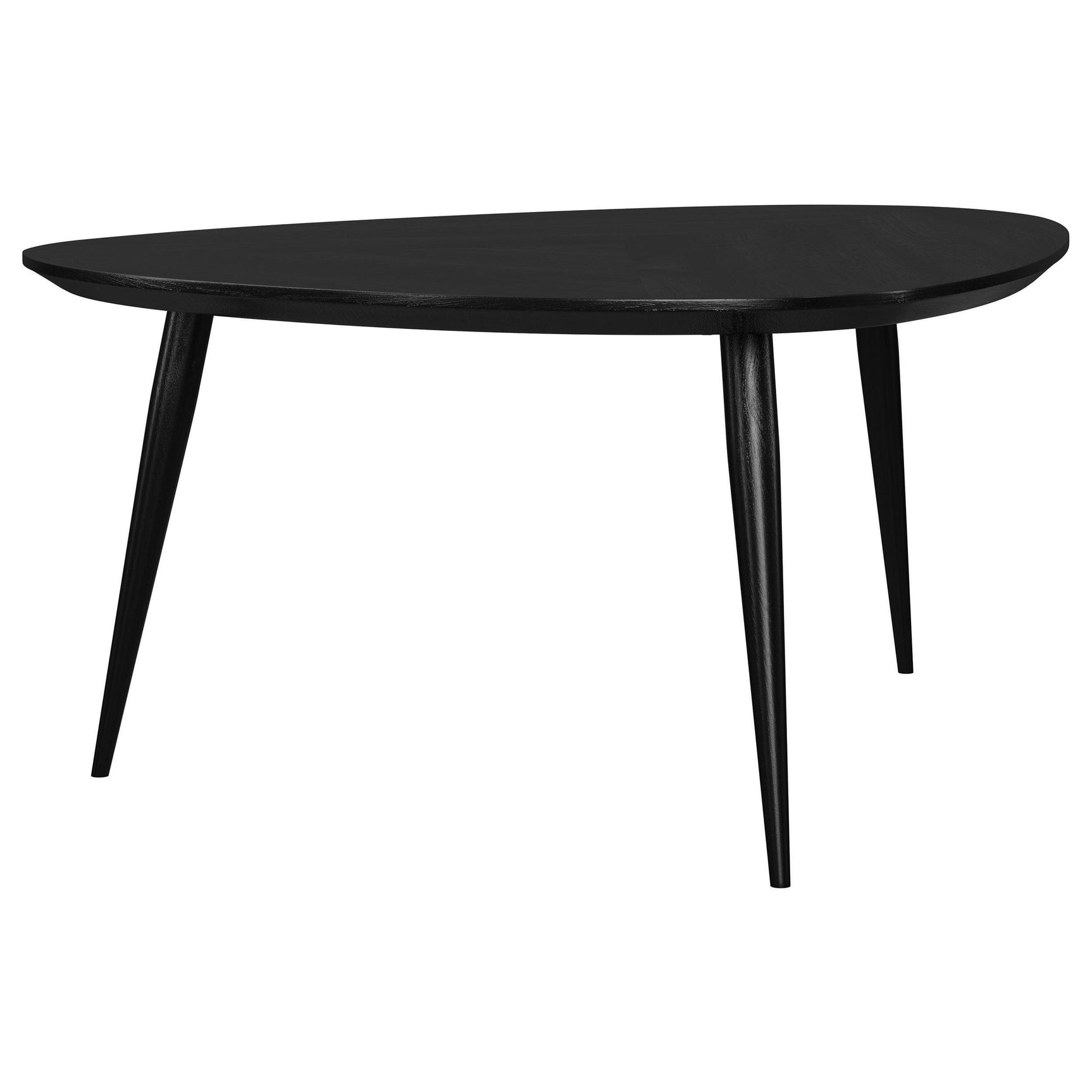 ODESSA COLLECTION Odessa Triangular Solid Wood Coffee Table Black 707918 - Ella Furniture