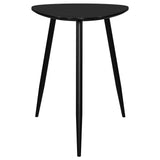 ODESSA COLLECTION Odessa Triangular Solid Wood End Table Black 707917 - Ella Furniture