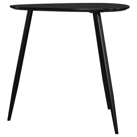 ODESSA COLLECTION Odessa Triangular Solid Wood End Table Black 707917 - Ella Furniture
