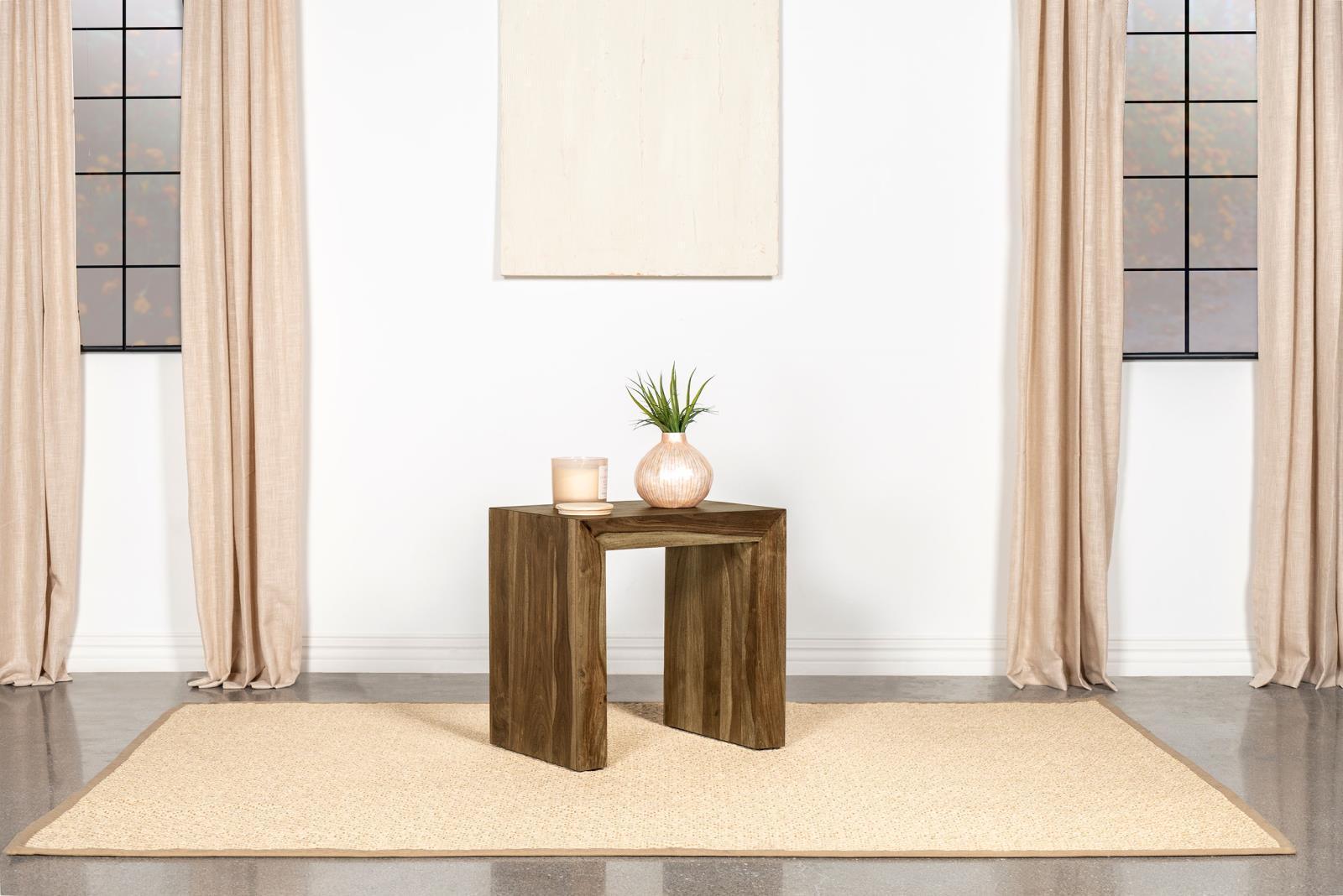 Odilia Rectangular Solid Wood End Table Auburn 708417 - Ella Furniture